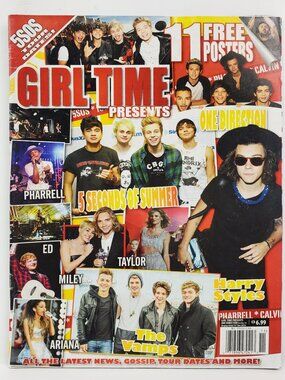 Girl Time Magazine 2014 One Direction Harry Styles Taylor Swift Minaj + Posters